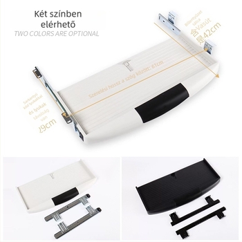 Shock ABS billentyűzet-tartó az asztalhoz, modell K2 — modern minimalista stílusú bútor