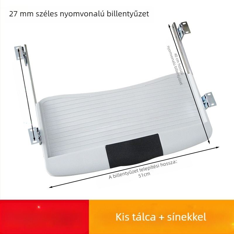 Shock ABS billentyűzet-tartó az asztalhoz, modell K2 — modern minimalista stílusú bútor