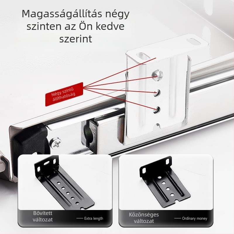 Asztal alatti billentyűzet-támla húzható szerkezettel és egér sínnel (Model SM/023; Stílus: Modern és minimalistikus; Márka: Nincs márka)