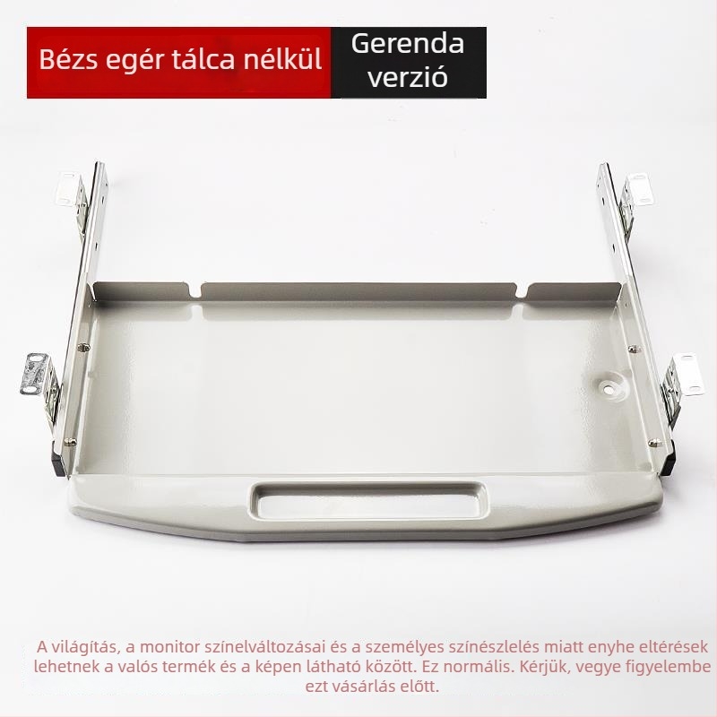 Asztal alatti billentyűzet-támla húzható szerkezettel és egér sínnel (Model SM/023; Stílus: Modern és minimalistikus; Márka: Nincs márka)