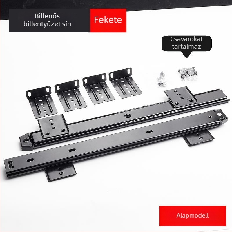 Asztal alatti billentyűzet-támla húzható szerkezettel és egér sínnel (Model SM/023; Stílus: Modern és minimalistikus; Márka: Nincs márka)