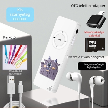 Mini MP3/MP4 zenelejátszó - Hordozható Walkman-stílusú lejátszó diákoknak