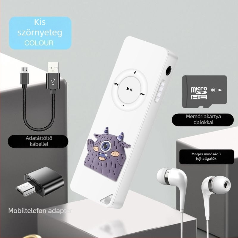 Mini MP3/MP4 zenelejátszó - Hordozható Walkman-stílusú lejátszó diákoknak