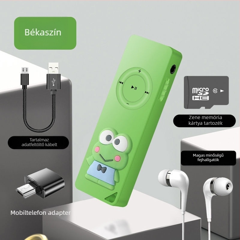 Mini MP3/MP4 zenelejátszó - Hordozható Walkman-stílusú lejátszó diákoknak