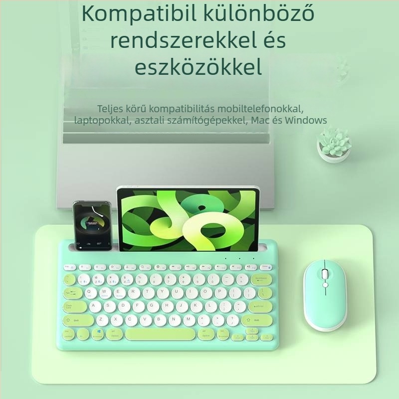 K004C vezeték nélküli billentyűzet és egér készlet - Dual-Mode, USB billentyűzet és USB egér, 1600 DPI, vízálló