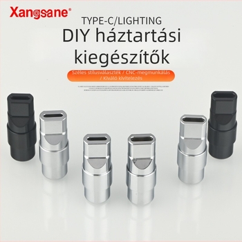 Xangsane XS-T1031 Több interfészű adat- és töltőkábel USB/Lightning/Type-C PD, fém ház