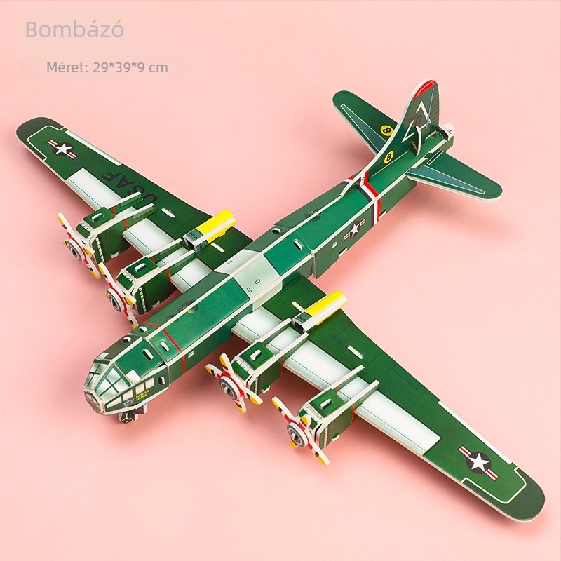 Habanyagú 3D puzzle kártya gyerekeknek 4–6 évesek, DIY oktatási puzzle logó testreszabással