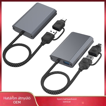 CFexpress Type-A kártyaolvasó USB 3.2, 10Gbps, CF/SD/TF/MicroSD támogatott, Alumínium ötvözet burkolat