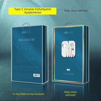 Type-C fülhallgató digitális dekóddal Huawei Android telefonokra (LC-C80, dinamikus meghajtó, vezetékes, 1,2 m, 135 dB)