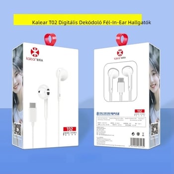 Type-C fülhallgató digitális dekóddal Huawei Android telefonokra (LC-C80, dinamikus meghajtó, vezetékes, 1,2 m, 135 dB)