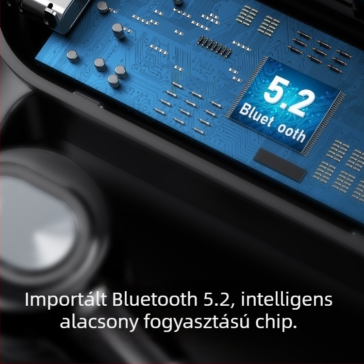 Bluetooth fejhallgató fülre akasztóval, sztereó, Huawei chipset, Bluetooth 2.0, akár 4 óra üzemidő