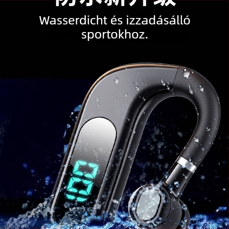 Bluetooth fejhallgató fülre akasztóval, sztereó, Huawei chipset, Bluetooth 2.0, akár 4 óra üzemidő