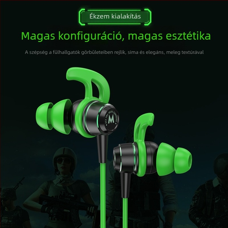 ACZ G4 In-ear Gamer fejhallgató, vezetékes, 3,5 mm L-formájú csatlakozó, mikrofon, 20–2000 Hz