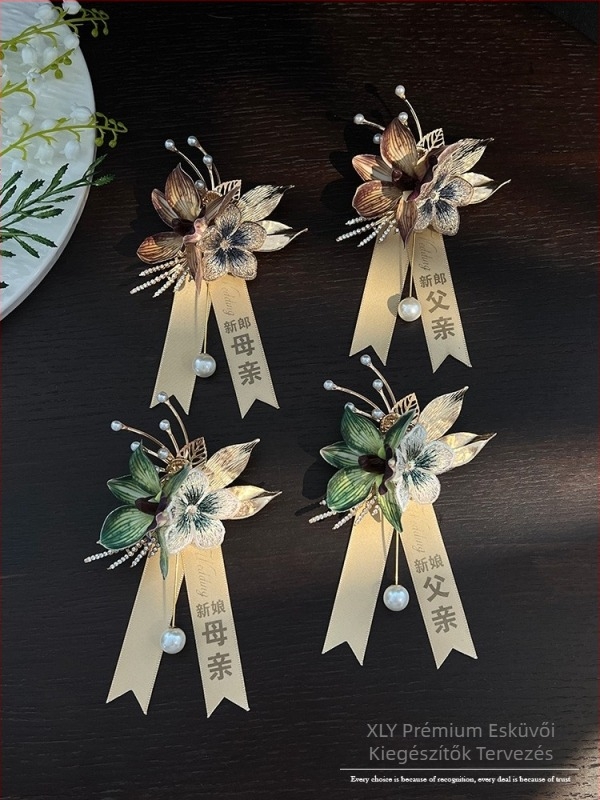 erdőstílusú mágneses corsage a vőlegénynek és koszorúslányoknak, személyes ajándék, ideális karácsonyra és költözésre