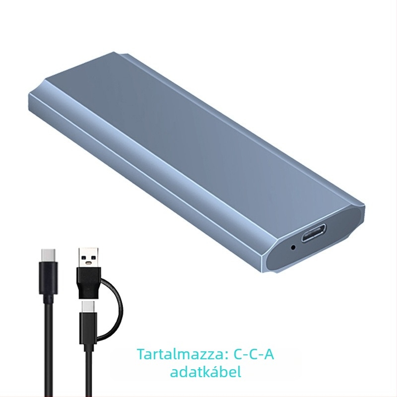 M.2 SSD tok NVMe/NGFF/SATA, alumínium ötvözet, támogatás 2TB-ig, átviteli sebesség 10Gbps/5Gbps