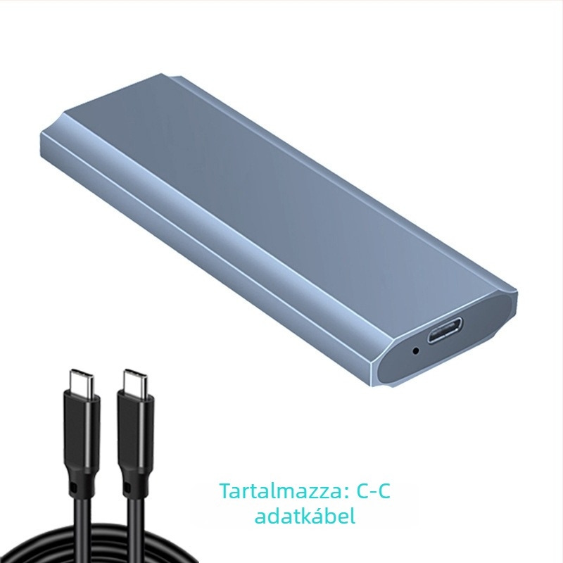 M.2 SSD tok NVMe/NGFF/SATA, alumínium ötvözet, támogatás 2TB-ig, átviteli sebesség 10Gbps/5Gbps