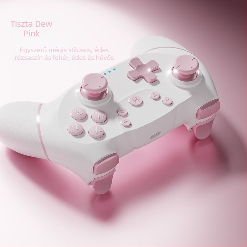 PC-hez készült vezeték nélküli joystick játékkontroller, Type-C interfész, vezeték nélküli kapcsolat, belépő szintű periféria