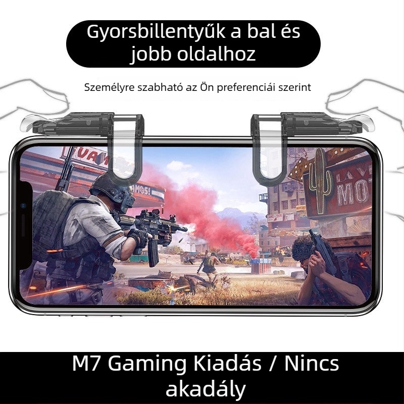 OMALISS M7 vezetékes játékjoystick okostelefonokra, mechanikus gombokkal (Model: M7; Interfész: USB; Csatlakozás: Vezetékes; Rezgés: Force Feedback; Kompatibil: okostelefonok)