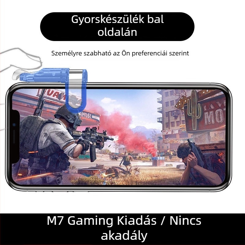 OMALISS M7 vezetékes játékjoystick okostelefonokra, mechanikus gombokkal (Model: M7; Interfész: USB; Csatlakozás: Vezetékes; Rezgés: Force Feedback; Kompatibil: okostelefonok)