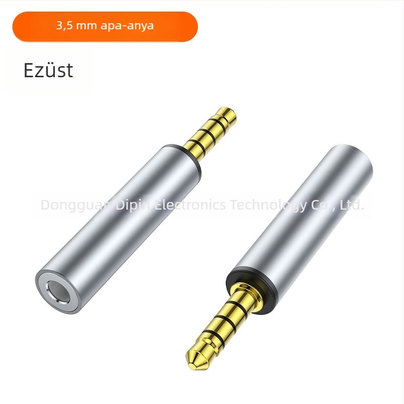 3,5 mm-es férfi–női audió hosszabbító, aranyozott