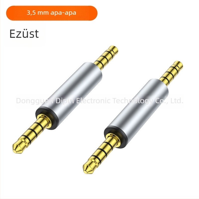 3,5 mm-es férfi–női audió hosszabbító, aranyozott