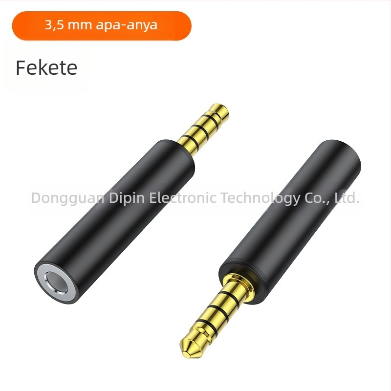 3,5 mm-es férfi–női audió hosszabbító, aranyozott
