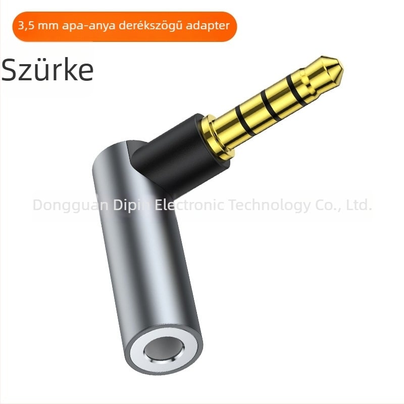 3,5 mm-es férfi–női audió hosszabbító, aranyozott