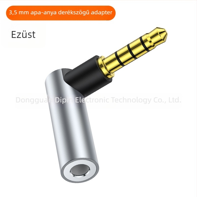 3,5 mm-es férfi–női audió hosszabbító, aranyozott