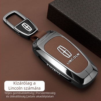 Lincoln Adventurer, Navigator és Aviator kulcstartó tok — cinkötvözet, retro stílus, kompatibilis a 24/25 modelllel