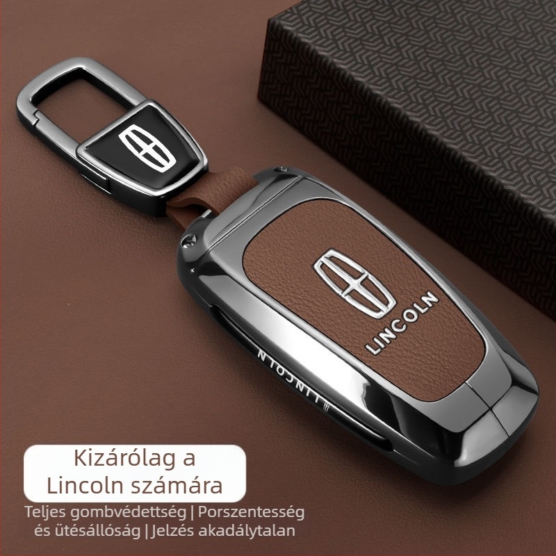 Lincoln Adventurer, Navigator és Aviator kulcstartó tok — cinkötvözet, retro stílus, kompatibilis a 24/25 modelllel