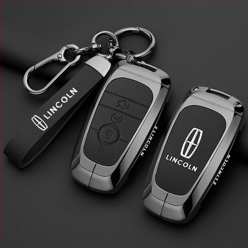 Lincoln Adventurer, Navigator és Aviator kulcstartó tok — cinkötvözet, retro stílus, kompatibilis a 24/25 modelllel