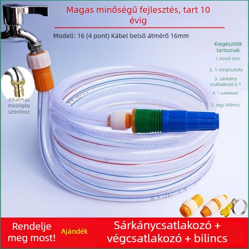Magasnyomású vízpisztoly ujjfogással, mérnöki műanyagból
