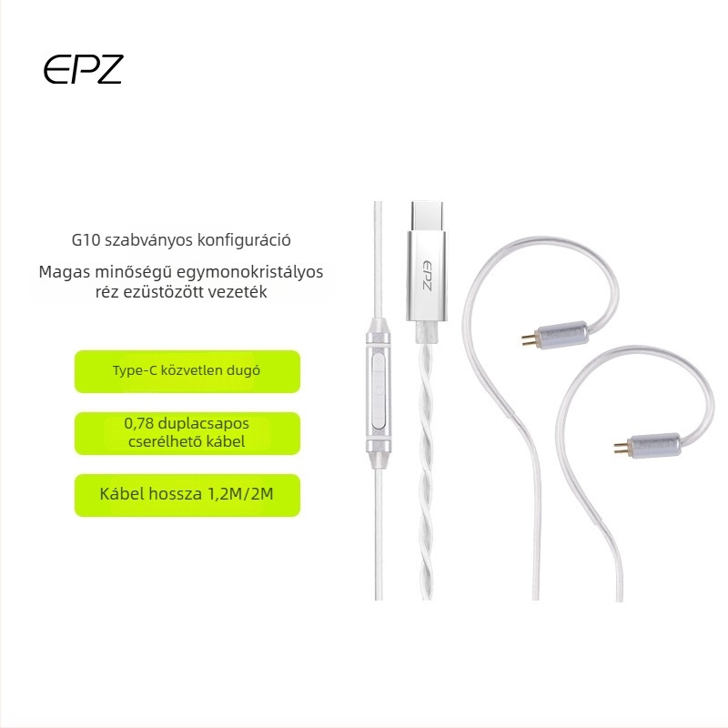 Epz Upgrade Line audio kábel, ezüstös bevonattal, digitális eszközökhöz