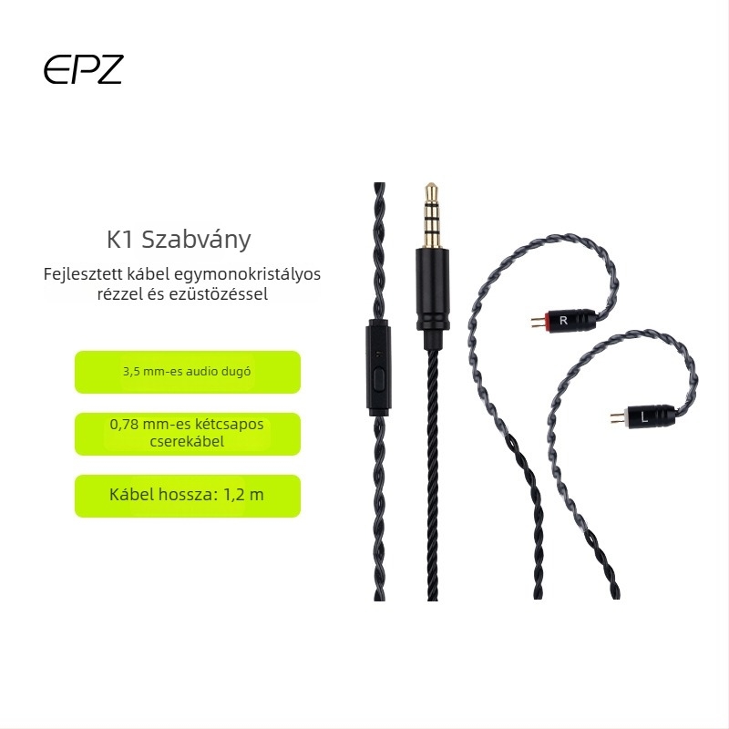 Epz Upgrade Line audio kábel, ezüstös bevonattal, digitális eszközökhöz