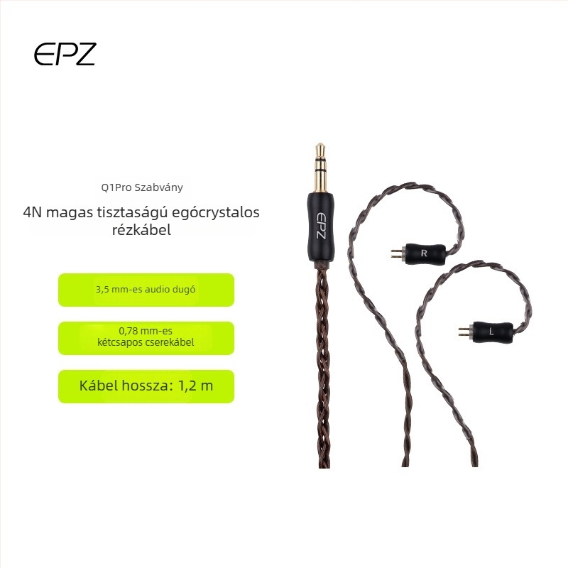Epz Upgrade Line audio kábel, ezüstös bevonattal, digitális eszközökhöz