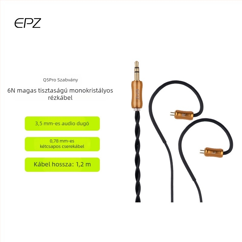 Epz Upgrade Line audio kábel, ezüstös bevonattal, digitális eszközökhöz