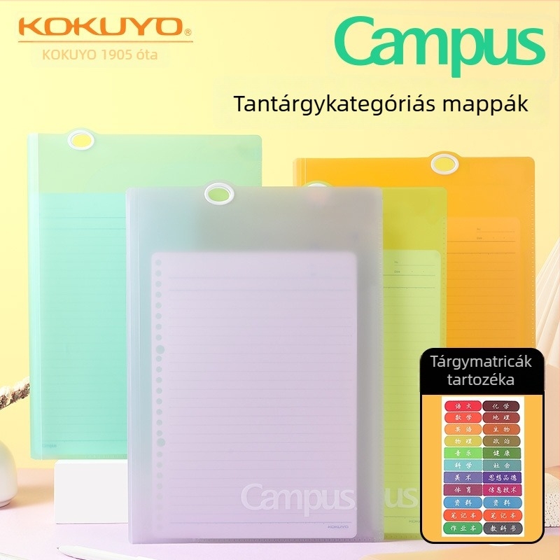 Kokuyo FU810 Többoldalas mappa, Műanyag dokumentum rendező, A3 méretű papírokhoz kompatibilis
