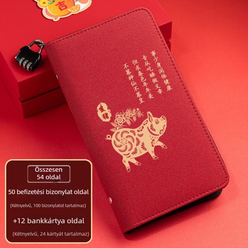 Bőr depozitív tartó zipzárral – Tizenkét Zodiákus sorozat, logónyomtatás elérhető