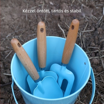 Gyerekek kertészkedő eszköz készlet — vasból készült, zuhanyfej típusú fúvóka, otthoni kertészkedéshez