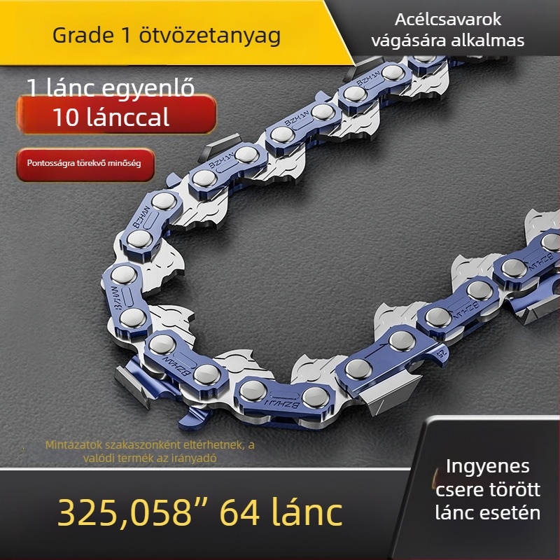 Southern Expedition láncfűrészlánc, 325-ös pitch, 64 vagy 72 hajtólink, fakitermeléshez és kertészkedéshez