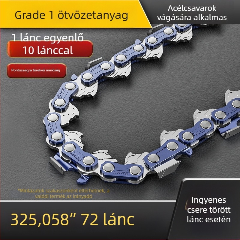 Southern Expedition láncfűrészlánc, 325-ös pitch, 64 vagy 72 hajtólink, fakitermeléshez és kertészkedéshez
