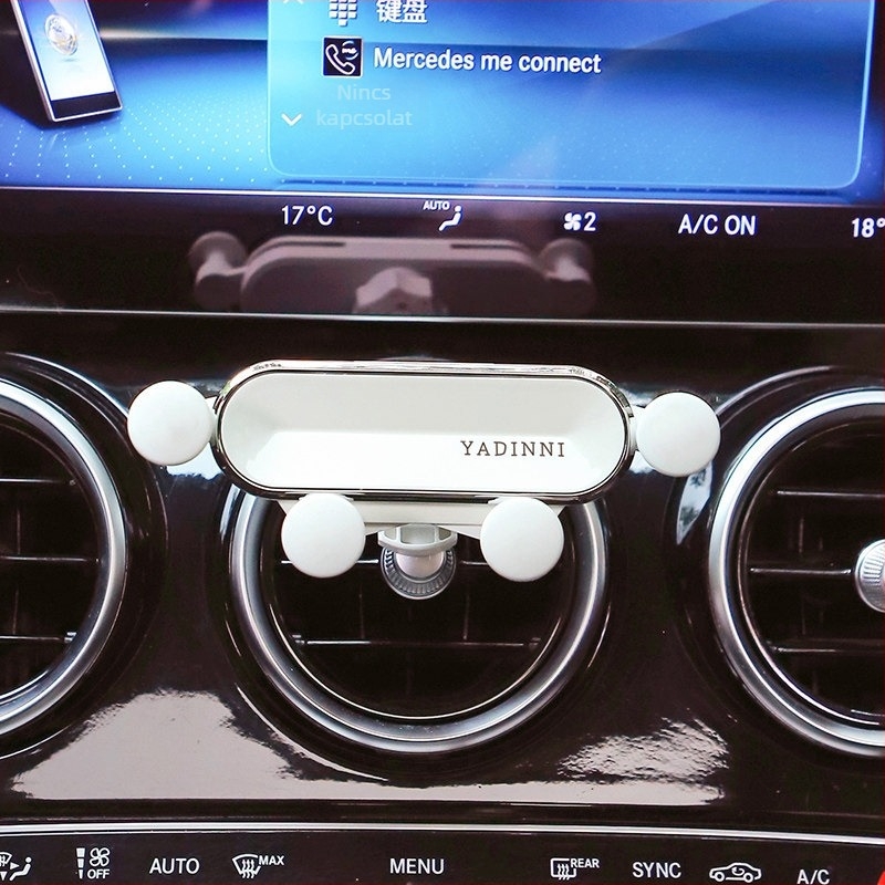 Autó légcsatornához illő telefon-tartó – nőknek, snap-on szerelés, navigációs tartó, kompatibilis a légkivezető nyílással