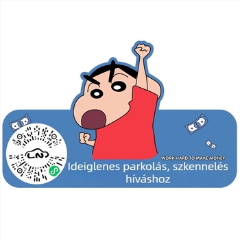 Műanyag parkolási tábla QR-kóddal, testreszabható 2D kódos matrica