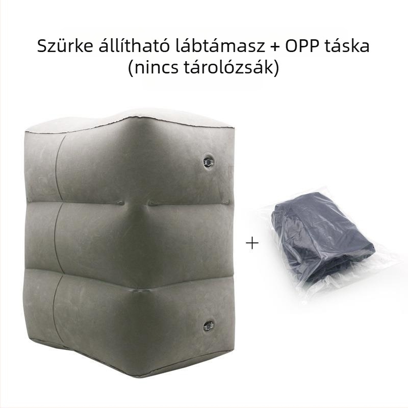 Miaosite MT501-3 felfújható lábtámasz szabadtéri utazásokhoz, flocking felület, környezetbarát PVC, tömeg 0.67 kg