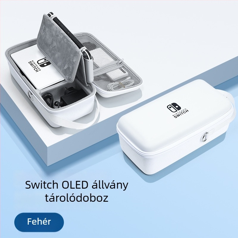 Nintendo Switch tároló táska EVA+PU; kompatibilis Switch, Switch OLED, Switch Lite; modell: Switch; súly: 450,5 g