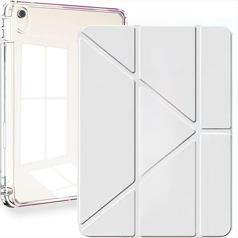 Átlátszó akrilvédő tok iPad 11-hez, Air 6/5-höz és Air 13-hoz, a 10. generáció, Y-alakú állvánnyal