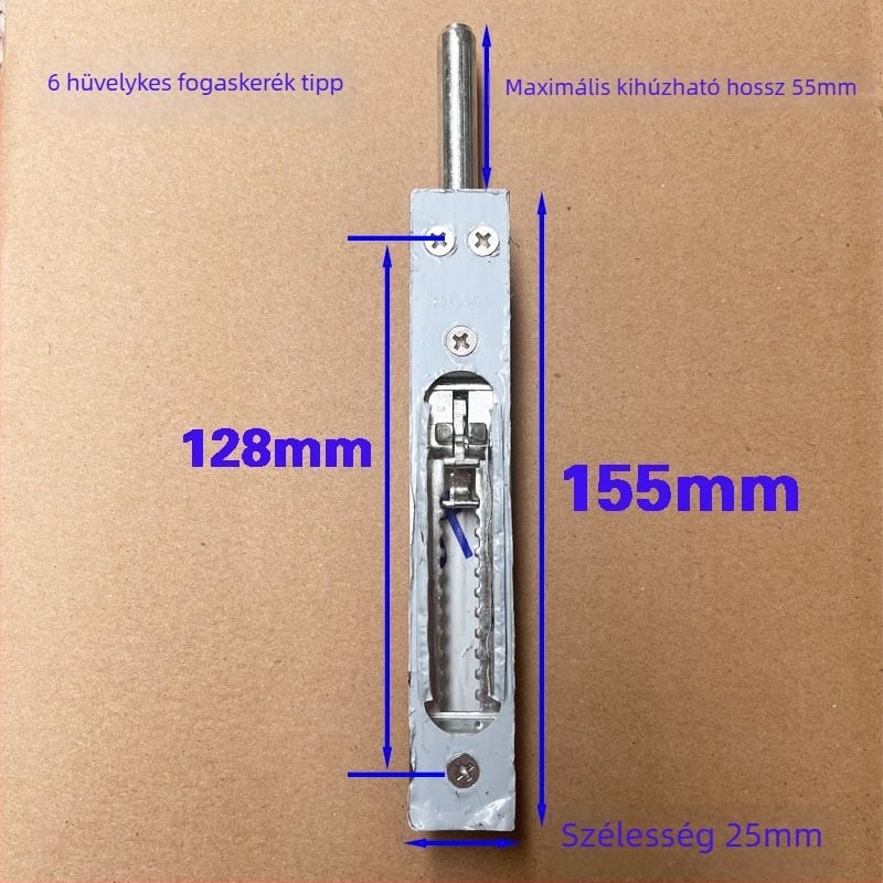 Pillangó reteszes ajtózár, vasból, otthoni használatra