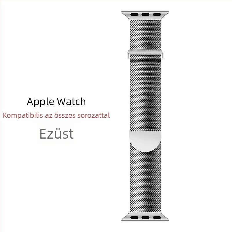 Apple Watch S11-hez milánói fémcsukló, dupla szakaszos kialakítással