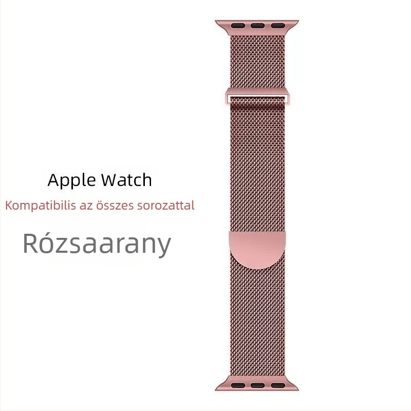 Apple Watch S11-hez milánói fémcsukló, dupla szakaszos kialakítással