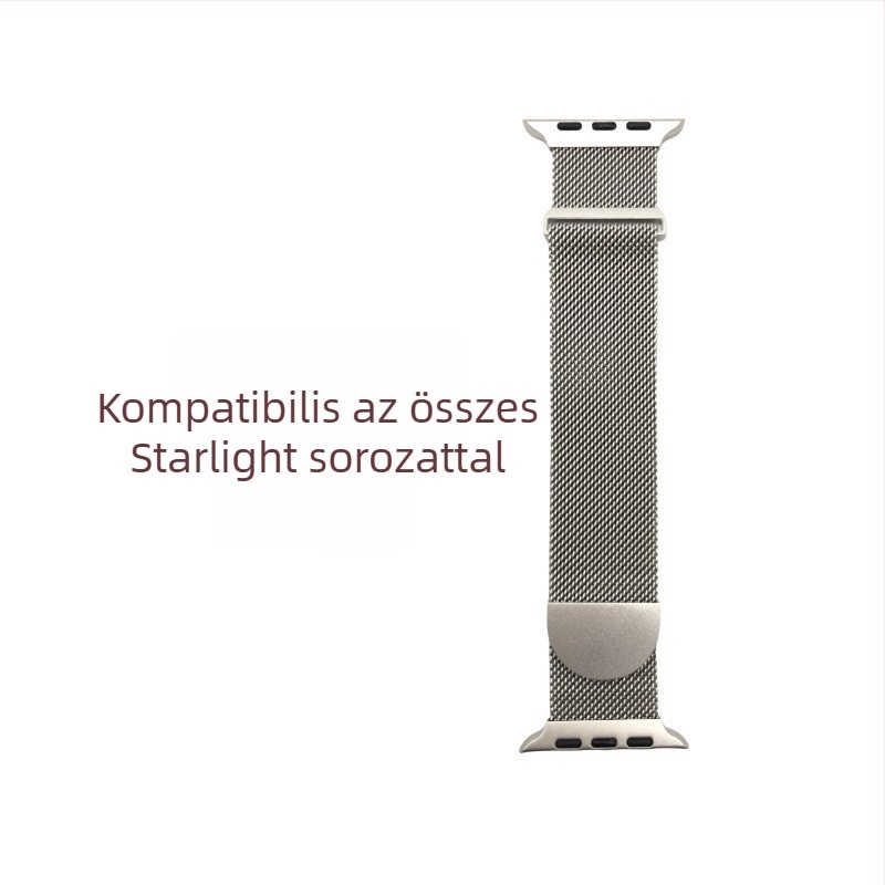 Apple Watch S11-hez milánói fémcsukló, dupla szakaszos kialakítással